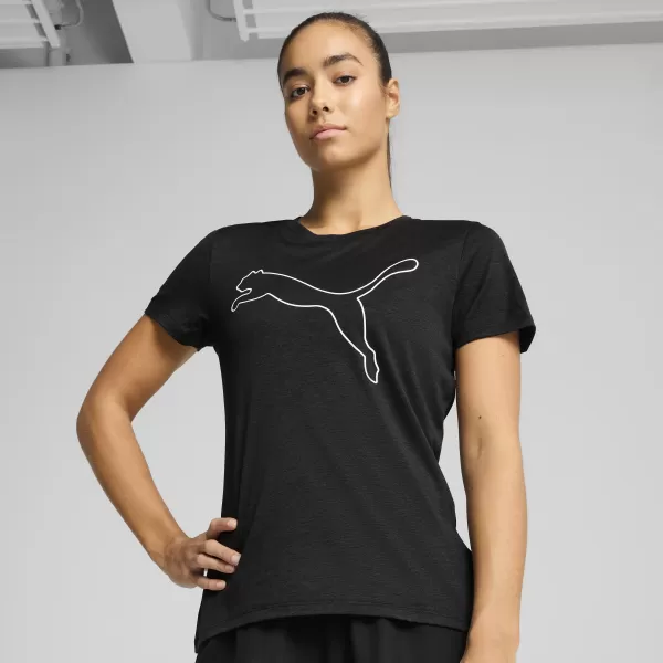  Hemd PUMA TAD ESSENTIAL W HEATHER TEE 525893_01 PUMA BLACK HEATHER 