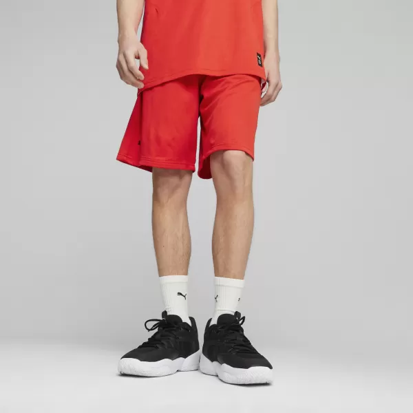  Shorts PUMA HOOPS TEAM PRACTICE SHORT 676641_03 PUMA ROT 
