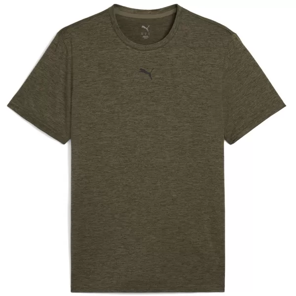  Herren-T-Shirt PUMA ESSENTIALS HEATHER CAT TEE 525920_81 LOBEN GREEN HEATHER 