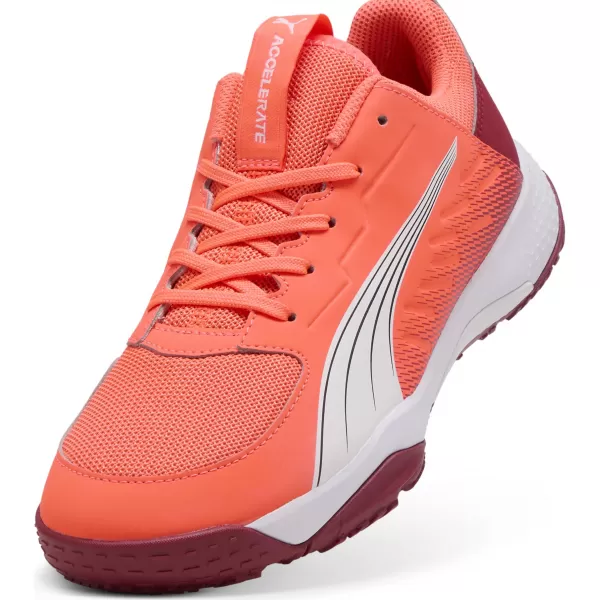  Babyschuhe PUMA ACCELERATE JR 108302_01 ROT/WEIß/DUNKEL PURPURZIERT/SCHWARZ 