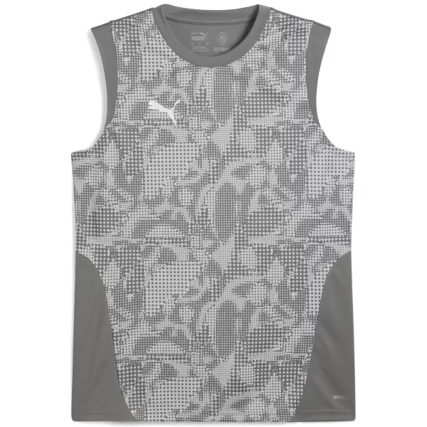  Herren -Trikot PUMA TEAMCUP TRAINING SL JERSEY 659168_13 FLAT MEDIUM GRAY/ FLACHES MITTELGRAU/PUMA SILBER 