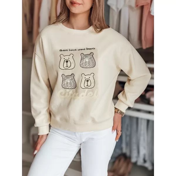  Damen Sweatshirt DSTREET MISOBEARS BY1435 WEIß 