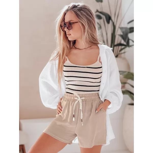  Damenshorts DSTREET NOT TOMORROW SY0447 KHAKI 