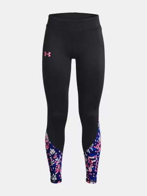 Leggings für Mädchen UNDER ARMOUR CW NOVELTY LEGGING 1366078-002 SCHWARZ