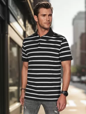 Herren t -Shirt mit einem Kragen DSTREET PX0636 SCHWARZ