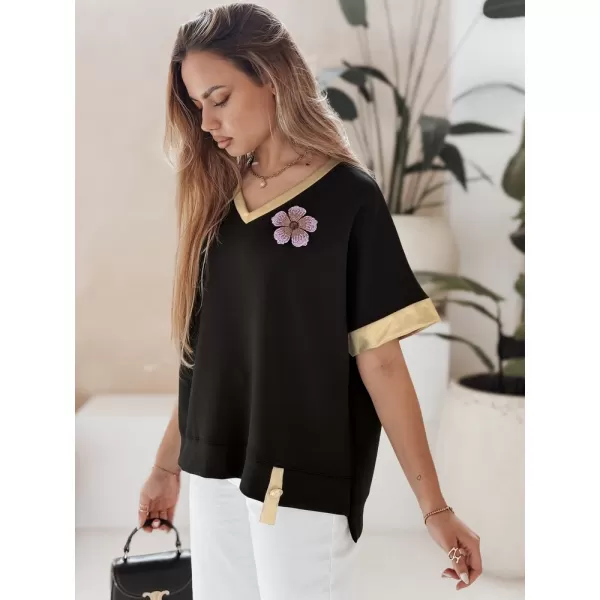  Hemd DSTREET SHINE LOVE UY2912 SCHWARZ 