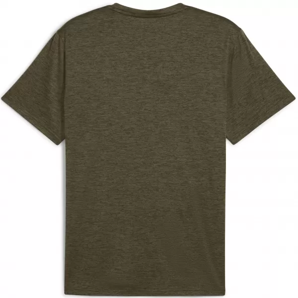 Herren-T-Shirt PUMA ESSENTIALS HEATHER CAT TEE 525920_81 LOBEN GREEN HEATHER 