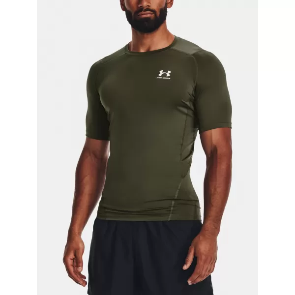  Herren-T-Shirt UNDER ARMOUR HG ARMOUR COMP SS 1361518-390 GRÜN 
