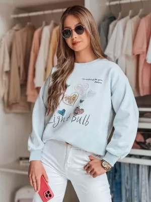 Damen Sweatshirt DSTREET PINKNOTE BY1502 BLAU