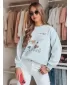 Damen Sweatshirt DSTREET PINKNOTE BY1502 BLAU