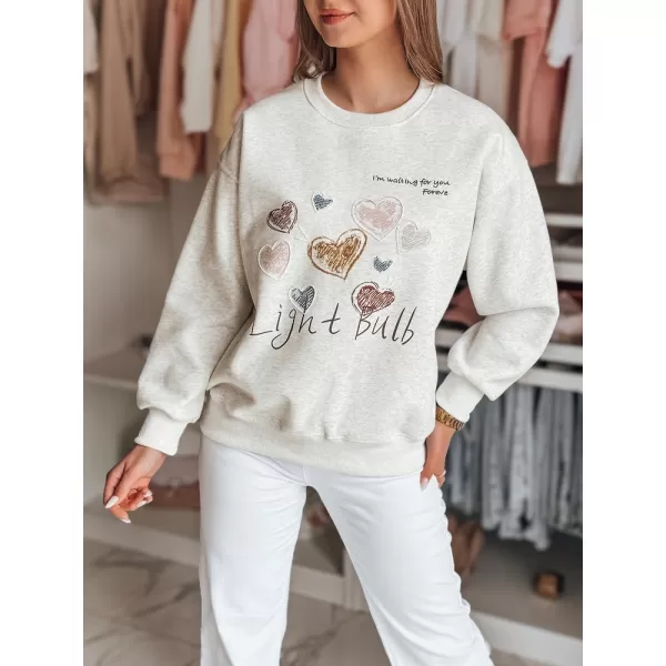  Damen Sweatshirt DSTREET PINKNOTE BY1501 HELLGRAU 