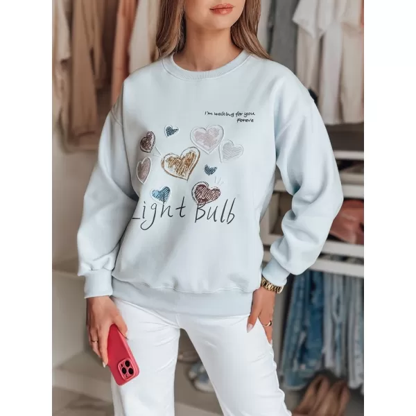  Damen Sweatshirt DSTREET PINKNOTE BY1502 BLAU 