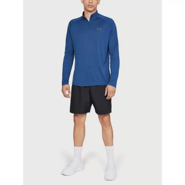  Herren-T-Shirt UNDER ARMOUR TECH 1/2 ZIP 2.0 1328495-400 BLAU 