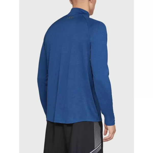  Herren-T-Shirt UNDER ARMOUR TECH 1/2 ZIP 2.0 1328495-400 BLAU 