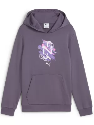 Baby Sweatshirt PUMA NEYMAR JR CREATIVITYHOODIEJR 660100_01 LILA HOLZKOHLE