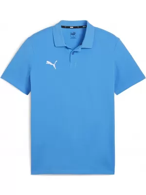 Herren t -Shirt mit einem Kragen PUMA TEAMGOAL CASUALS POLO 658605_02 IGNITE BLUE/ BLAU/PUMA WEIß ZÜNDEN
