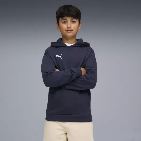  Baby Sweatshirt PUMA TEAMGOAL CASUALS HOODY JR 658619_06 PUMA NAVY/PUMA WHITE 