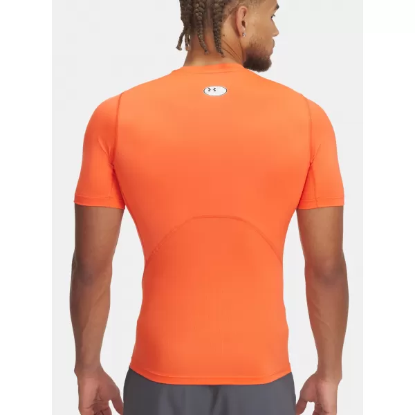  Herren-T-Shirt UNDER ARMOUR HG ARMOUR COMP SS 1361518-847 ORANGE 