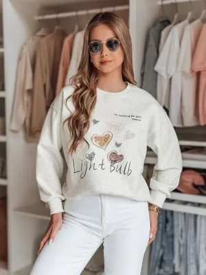 Damen Sweatshirt DSTREET PINKNOTE BY1501 HELLGRAU