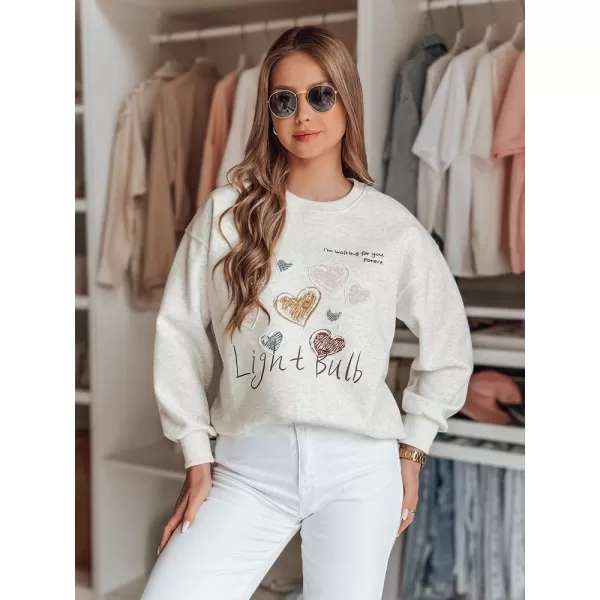  Damen Sweatshirt DSTREET PINKNOTE BY1501 HELLGRAU 