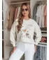Damen Sweatshirt DSTREET PINKNOTE BY1501 HELLGRAU