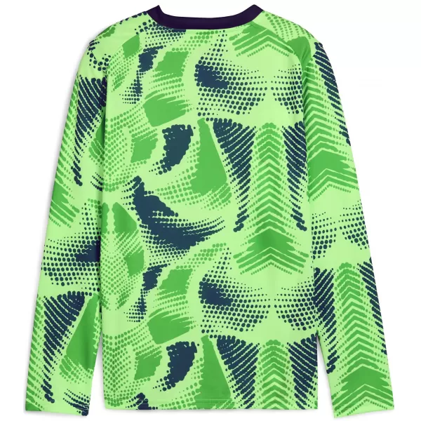  Kindertrikot PUMA TEAMTARGET GK LS JERSEY JR 706521_20 FIZZY LIME / SPRUDELER LIMETTEN / PUMA SCHWARZ 