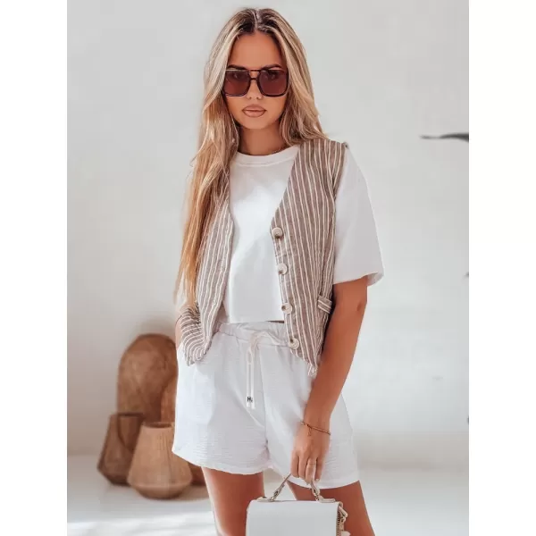  Damenshorts DSTREET HOT VIBE SY0444 WEIß 