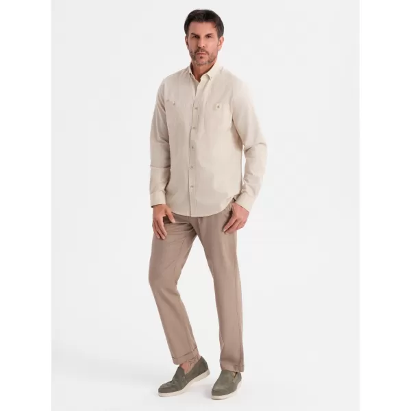  Hemd OMBRE OM-SHCS-0134 CREME 