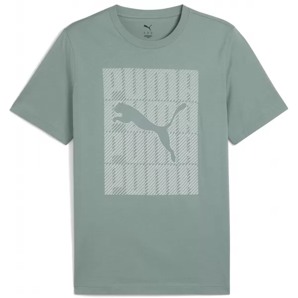  Herren-T-Shirt PUMA GRAPHICS WORDING TEE 684825_30 GRÜNER MOND 