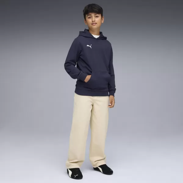  Baby Sweatshirt PUMA TEAMGOAL CASUALS HOODY JR 658619_06 PUMA NAVY/PUMA WHITE 