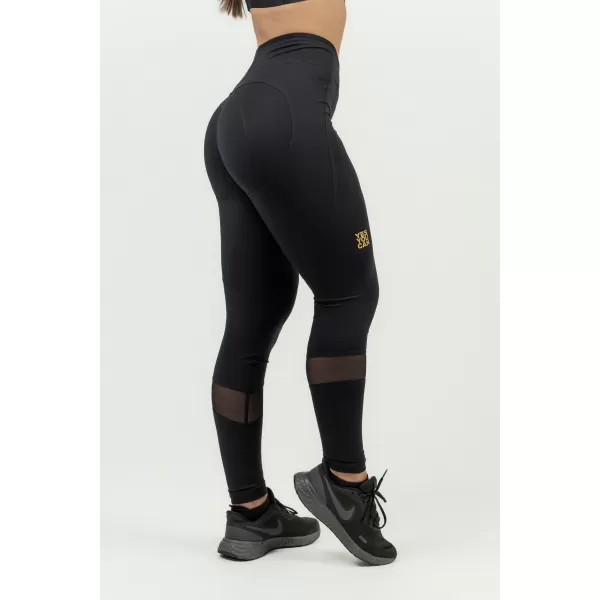  Formende Push-up-Leggings für Damen INTENSE Heart-Shaped 843 BLACK/GOLD Nebbia 