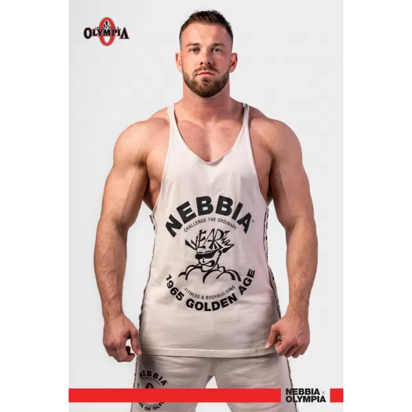  Gewaschener Muscle-Back-String GOLDEN AGE 791 HELLGRAU Nebbia 