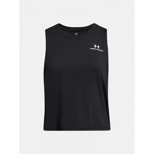  Damen-Tanktop UNDER ARMOUR VANISH ENERGY CROP TANK 1383654-001 SCHWARZ 