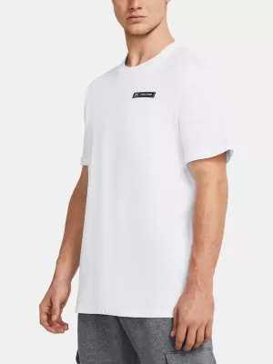 Herren-T-Shirt UNDER ARMOUR HW ARMOUR LABEL SS 1382831-100 WEIß