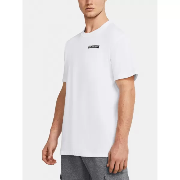  Herren-T-Shirt UNDER ARMOUR HW ARMOUR LABEL SS 1382831-100 WEIß 