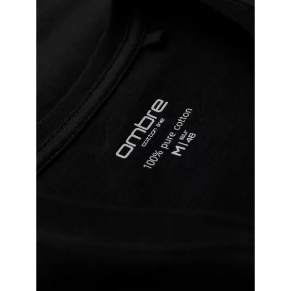  Hemd OMBRE OM-TSBS-0237 SCHWARZ 