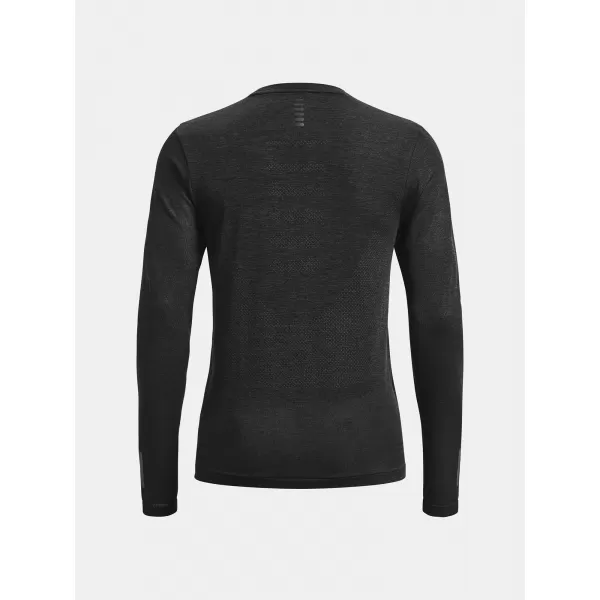  Damen-T-Shirt UNDER ARMOUR SEAMLESS STRIDE LS 1375699-001 SCHWARZ 