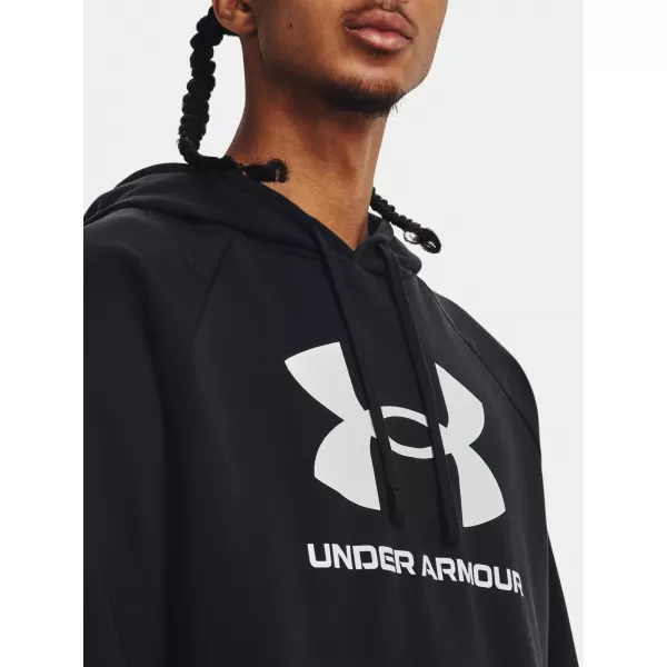  Herren-Sweatshirt UNDER ARMOUR RIVAL FLEECE LOGO HD 1379758-001 SCHWARZ 