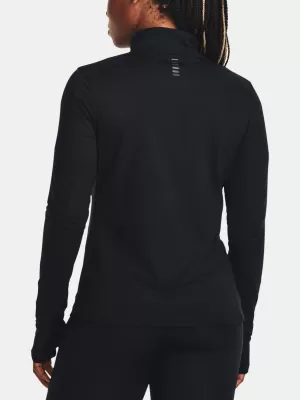 Damen-T-Shirt UNDER ARMOUR QUALIFIER RUN 1/2 ZIP 1379349-001 SCHWARZ
