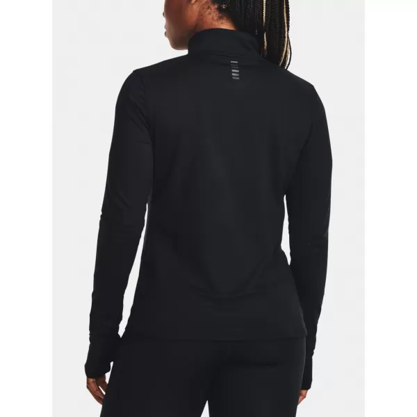  Damen-T-Shirt UNDER ARMOUR QUALIFIER RUN 1/2 ZIP 1379349-001 SCHWARZ 