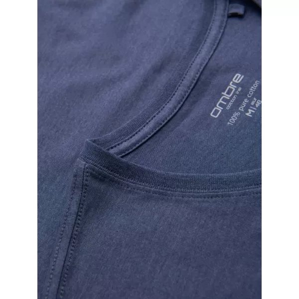  Hemd OMBRE OM-TSBS-0237 BLAUE MELANGE 