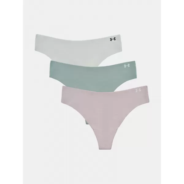  Damenhöschen UNDER ARMOUR PURE STRETCH NS THONG (3KS) 1383893-009 GRAU 