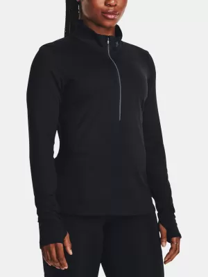 Damen-T-Shirt UNDER ARMOUR QUALIFIER RUN 1/2 ZIP 1379349-001 SCHWARZ
