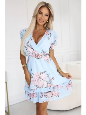 Kleid NUMOCO PATRIZIA 468-3 HELLBLAU