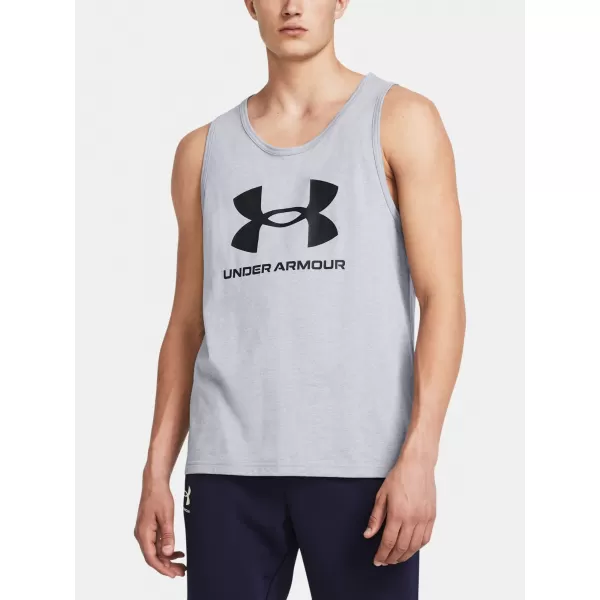  Herren-Tanktop UNDER ARMOUR SPORTSTYLE LOGO TANK 1382883-035 GRAU 