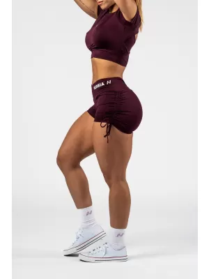 Push-up-Shorts mit Schnürung STRONG BEAUTY 429 DARK RED Nebbia