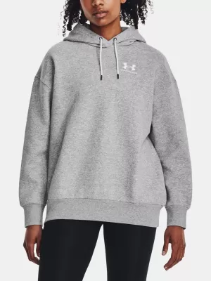 Damen-Sweatshirt UNDER ARMOUR ESSENTIAL FLC OS HOODIE 1379495-012 GRAU