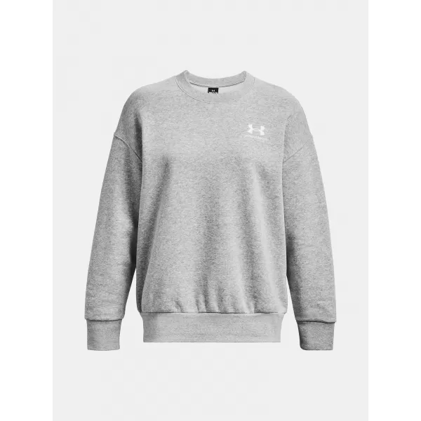 Damen-Sweatshirt UNDER ARMOUR ESSENTIAL FLC OS CREW 1379475-012 GRAU 