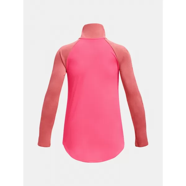  Mädchen-T-Shirt UNDER ARMOUR TECH GRAPHIC 1/2 ZIP 1377586-683 ROSA 