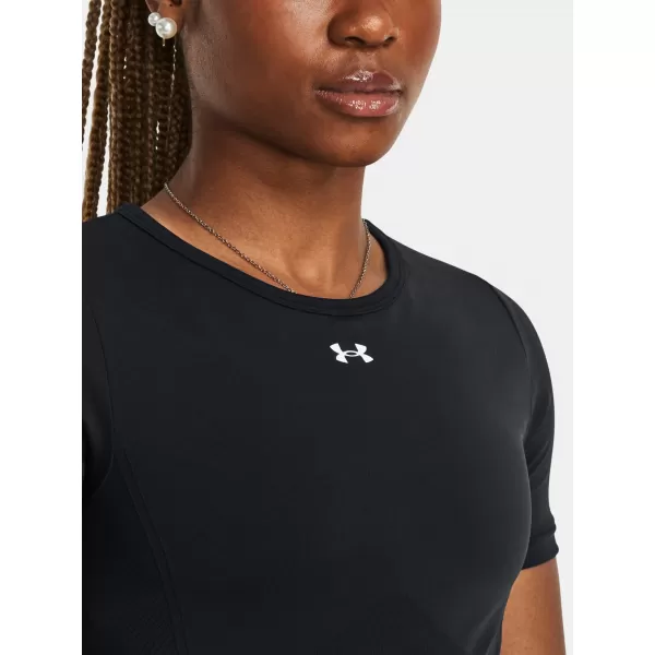 Damen-T-Shirt UNDER ARMOUR TRAIN SEAMLESS SS 1379149-001 SCHWARZ 